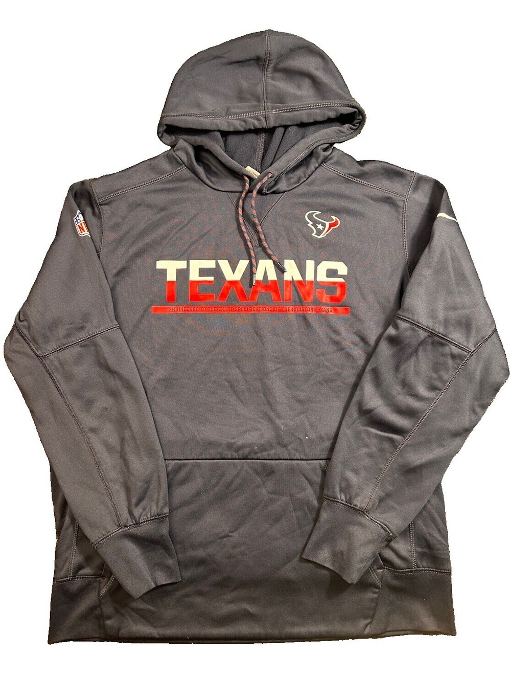 Nike NFL Therma Fit Houston Texans Hoodie Men’s Sz L